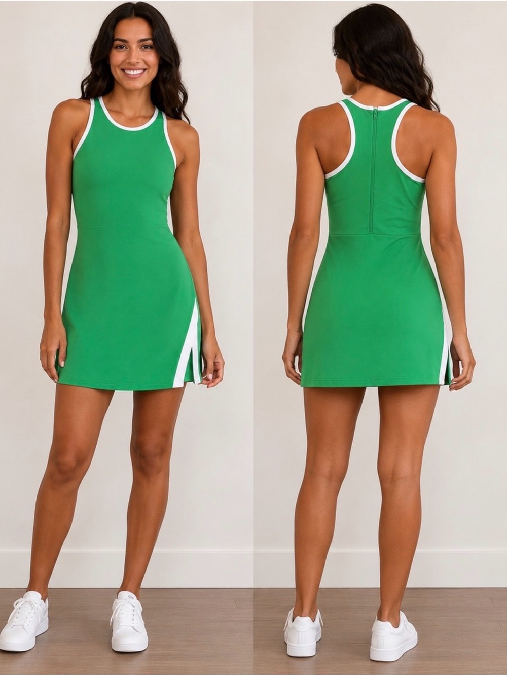 NWT Sage Green Racerback Tennis Dress Size Large